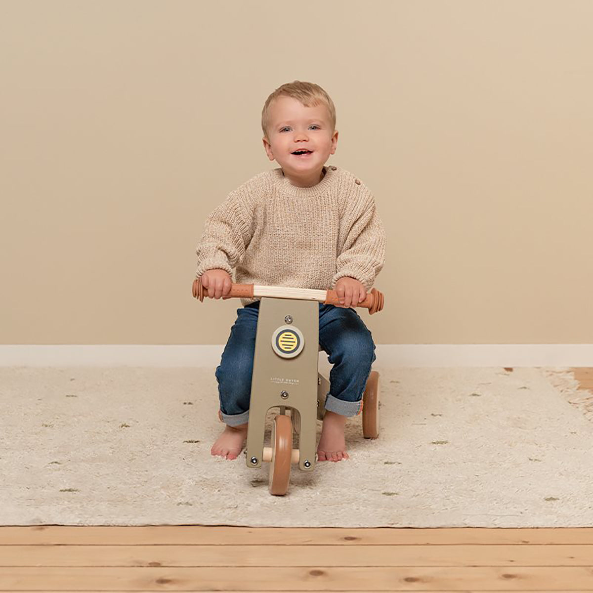 Little Dutch Wooden Tricycle - Olive.