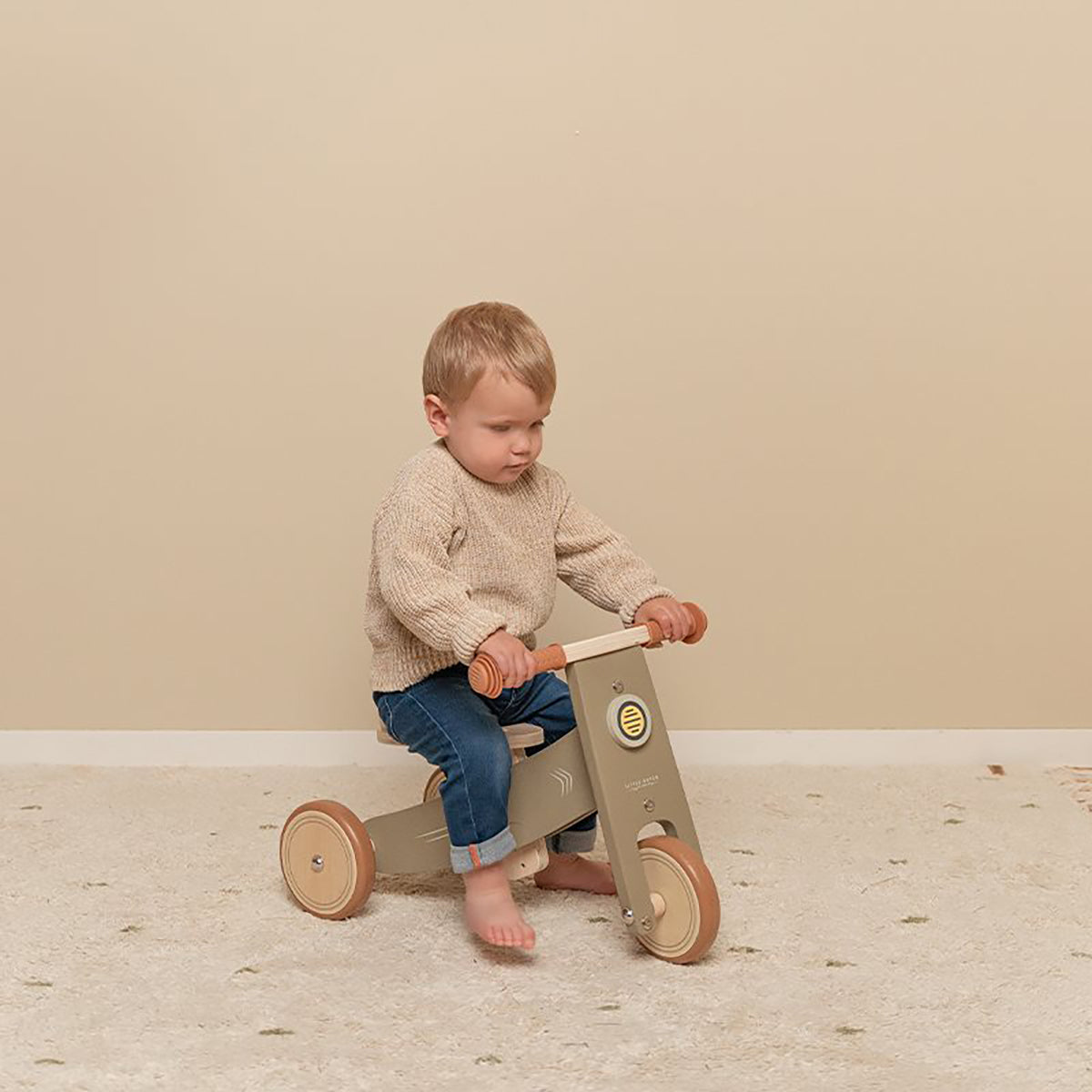 Little Dutch Wooden Tricycle - Olive.