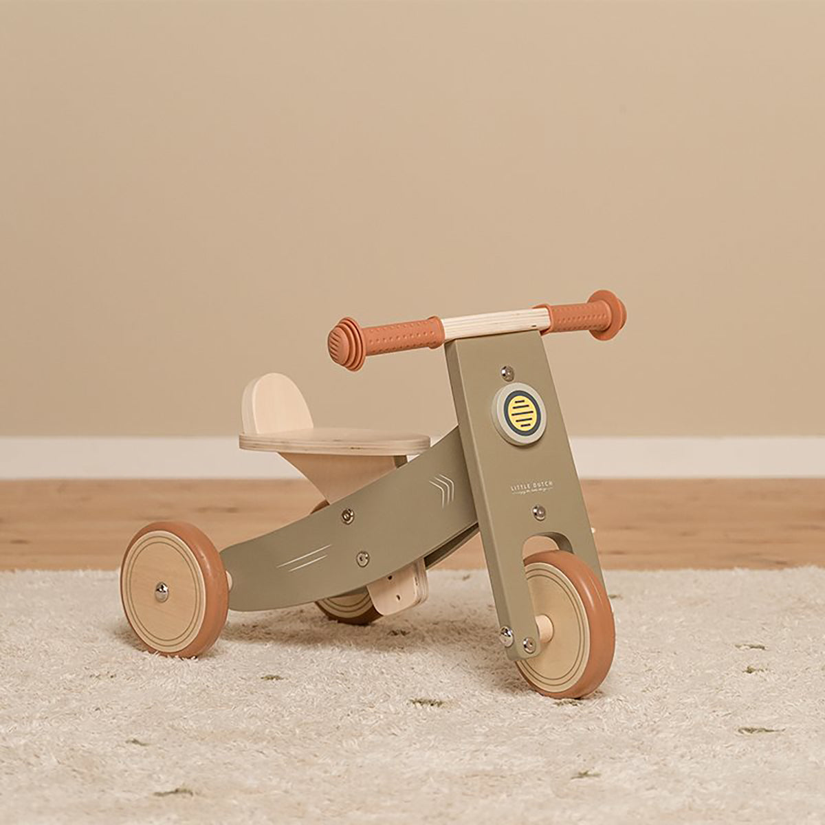 Little Dutch Wooden Tricycle - Olive.