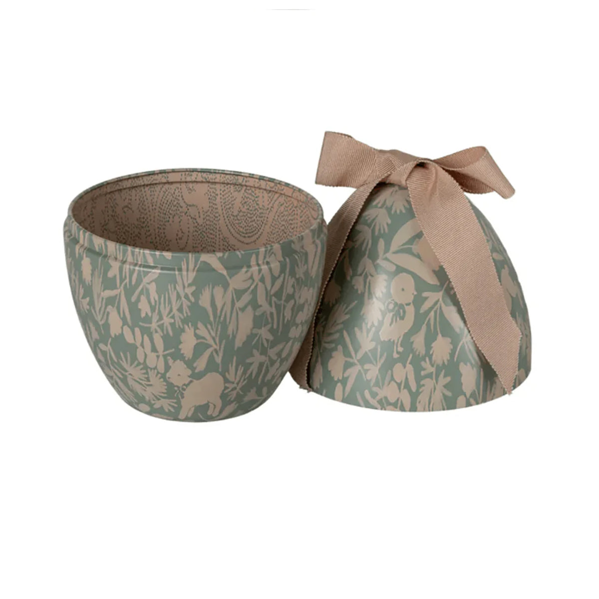 Maileg Easter Egg with Micro Rabbit, Small - Dusty Blue