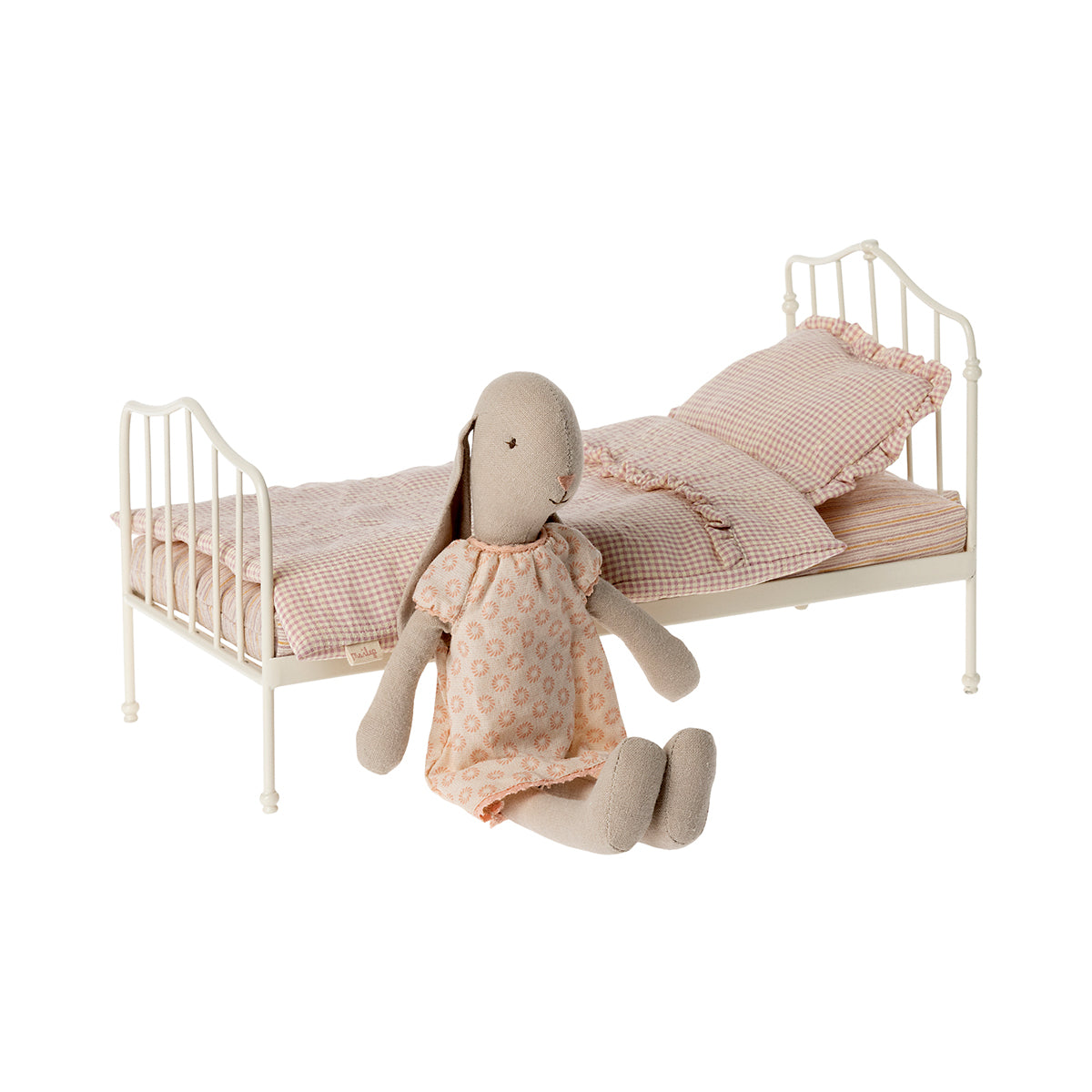 Maileg Miniature Bed, Mini - Purple.