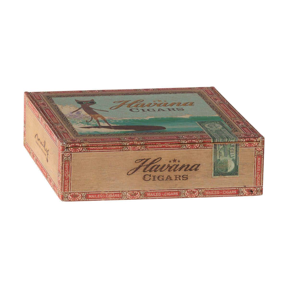 Maileg Mum & Dad Mice in Cigarbox.