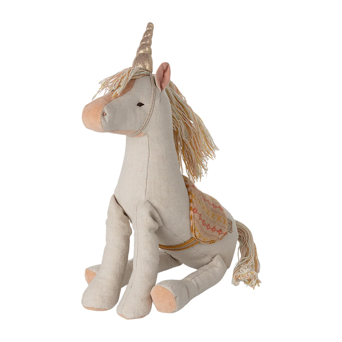 Maileg Unicorn Plush Toy - Medium.