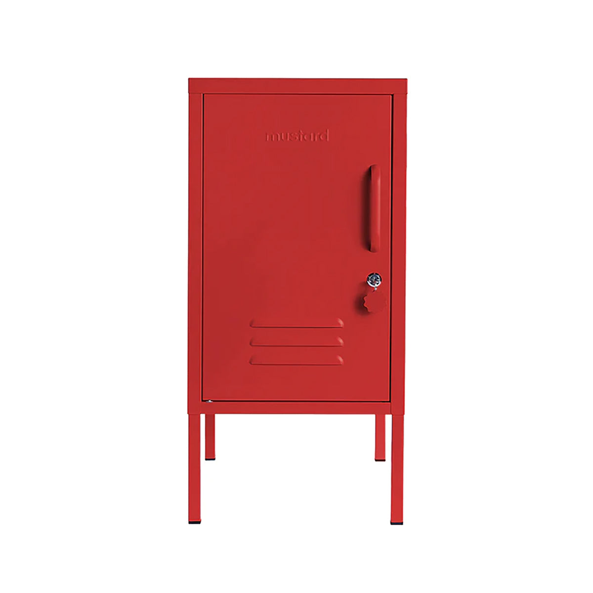 Mustard Made Shorty Locker to the Left - Poppy Red.