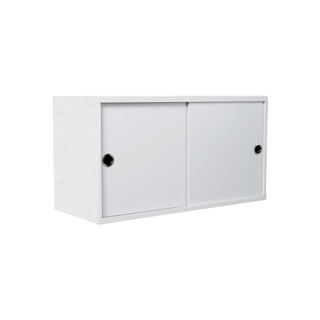 String Shelving - Sliding Door Cabinet.