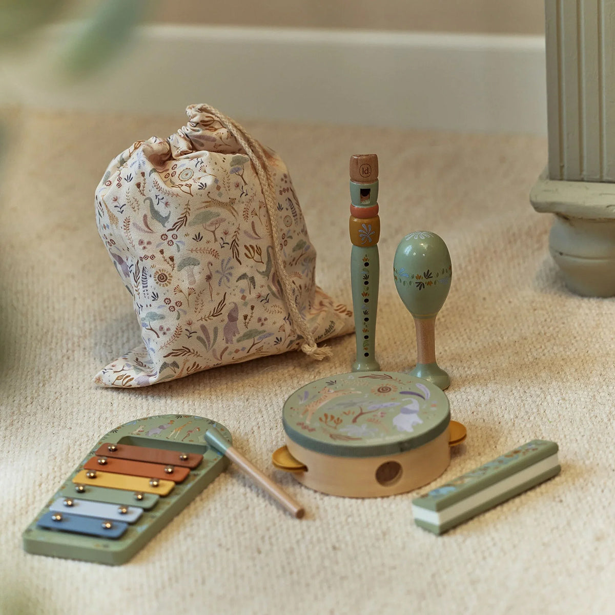 Little Dutch Music Set, Safari Friends - Green