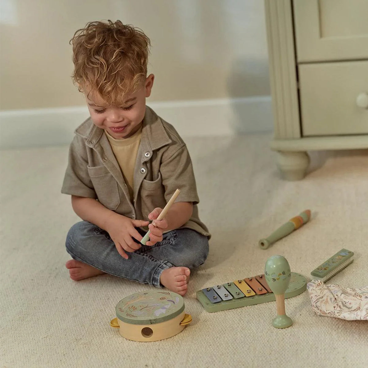 Little Dutch Music Set, Safari Friends - Green
