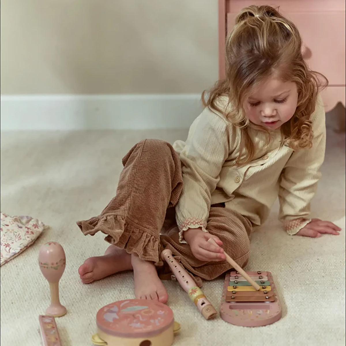 Little Dutch Music Set, Safari Friends - Pink