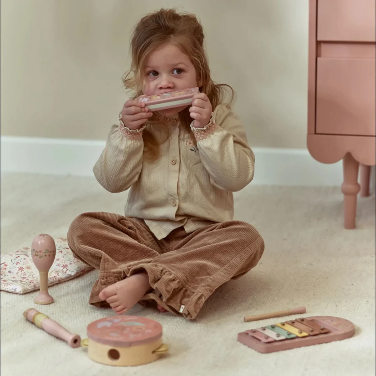 Little Dutch Music Set, Safari Friends - Pink