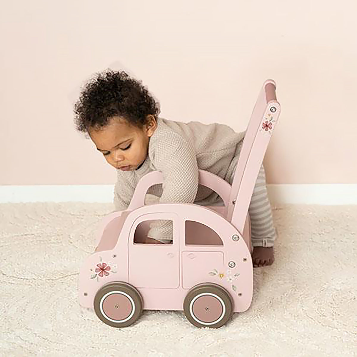 Little Dutch Walker Wagon - Pink