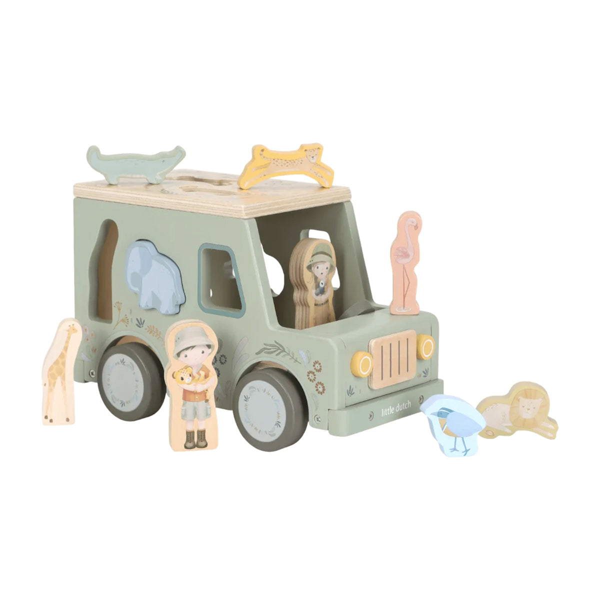 Little Dutch Shape Sorter - Safari Friends