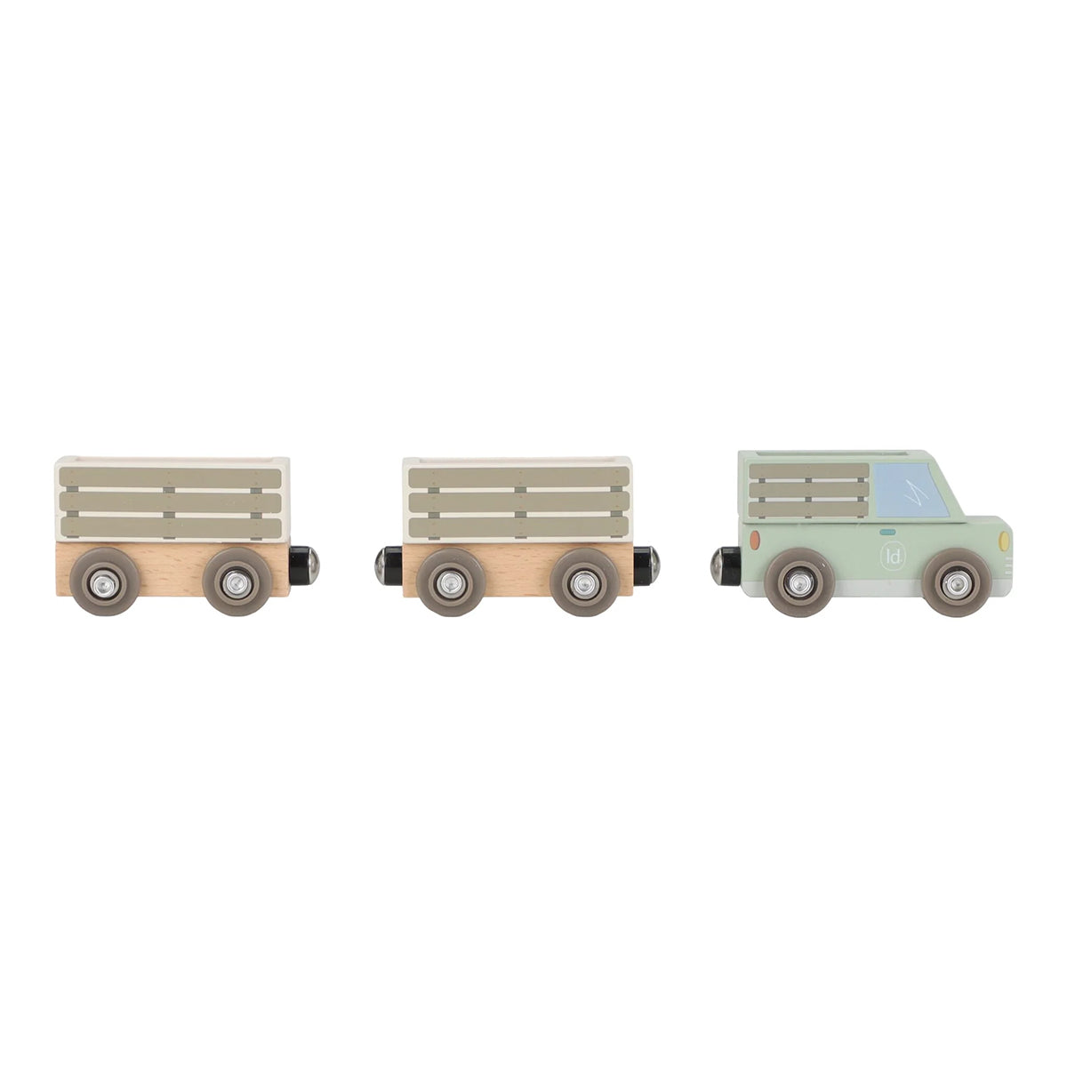 Little Dutch Wooden Train Track - Safari Friends