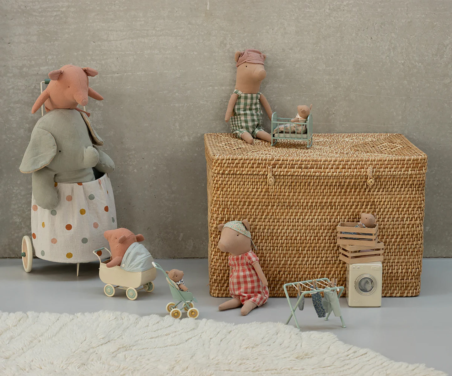 Maileg pig, Baby in Box - Boy