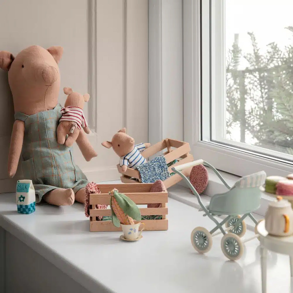 Maileg pig, Baby in Box - Boy