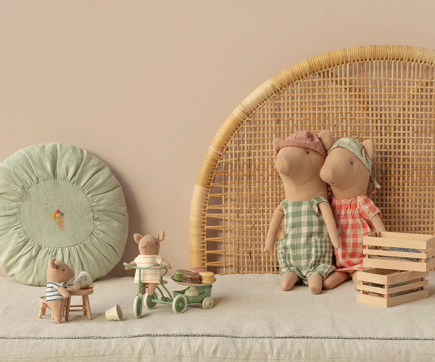 Maileg pig, Baby in Box - Boy