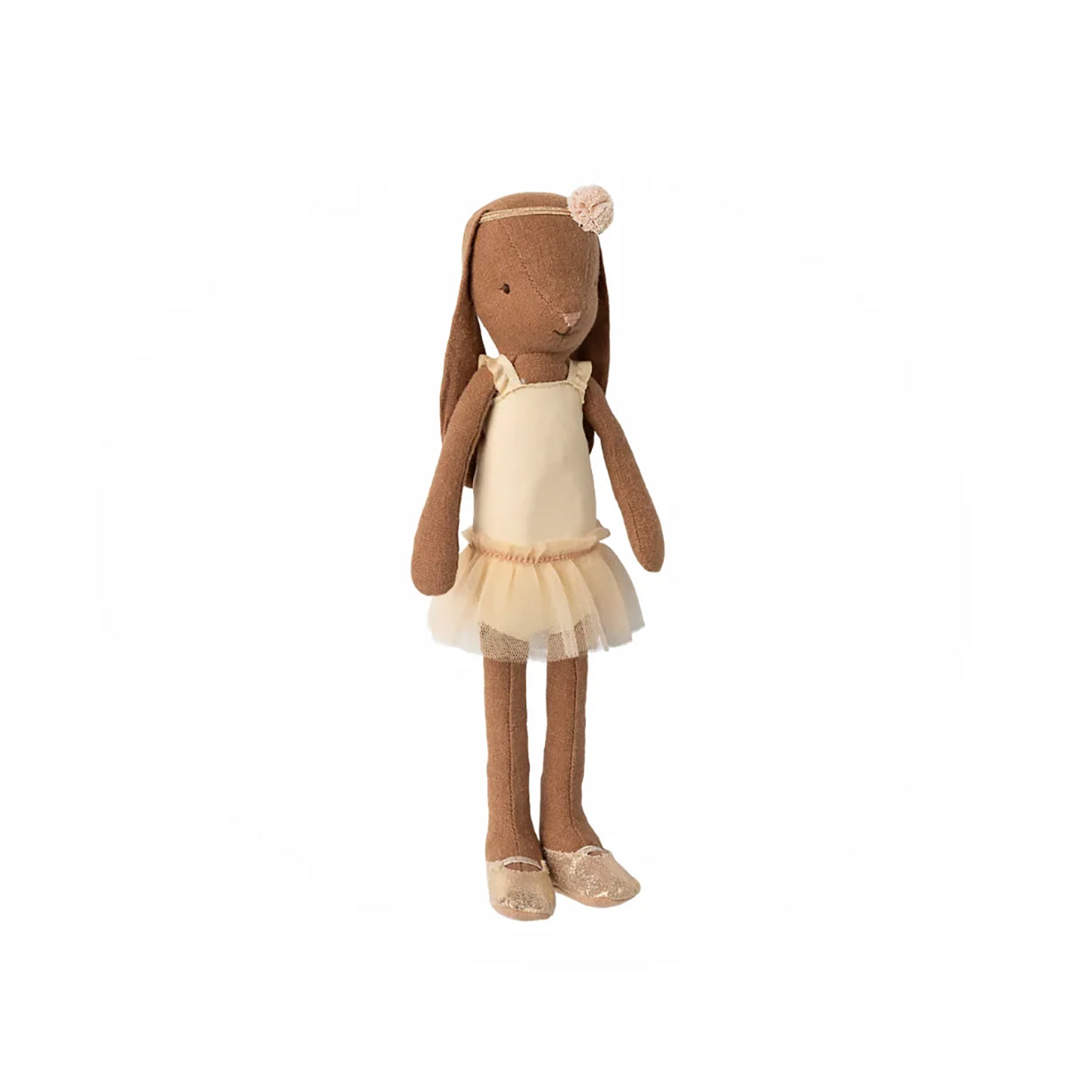 Maileg Bunny Size 2, Chocolate Brown - Ballet Suit and Skirt Cream