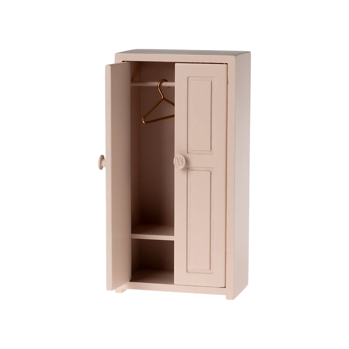 Maileg Wooden Closet, Mouse - Light Pink