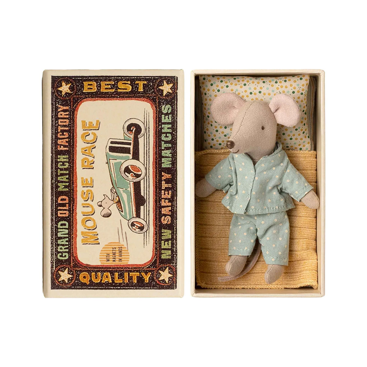 Maileg Little Brother Mouse In Matchbox