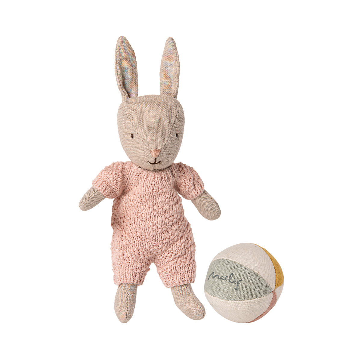 Maileg Rabbit Set, Micro - Sand - Rose