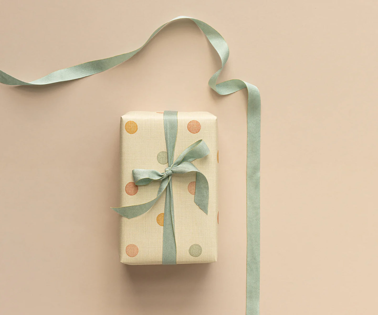 Maileg Ribbon, 10 m - Dusty Mint