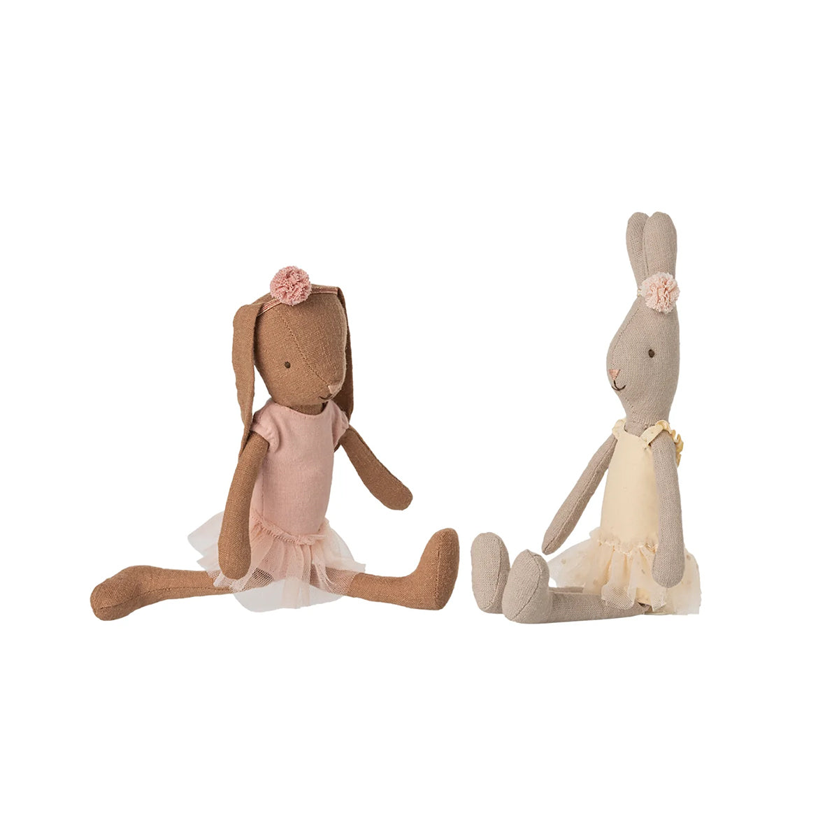 Maileg Bunny Size 1, Chocolate Brown - Ballet Suit and Skirt Rose