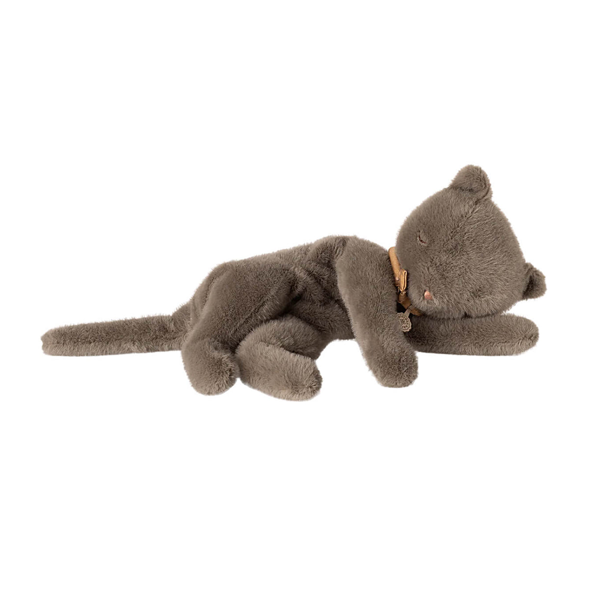 Maileg Sleeping Kitten Plush, Small - Grey
