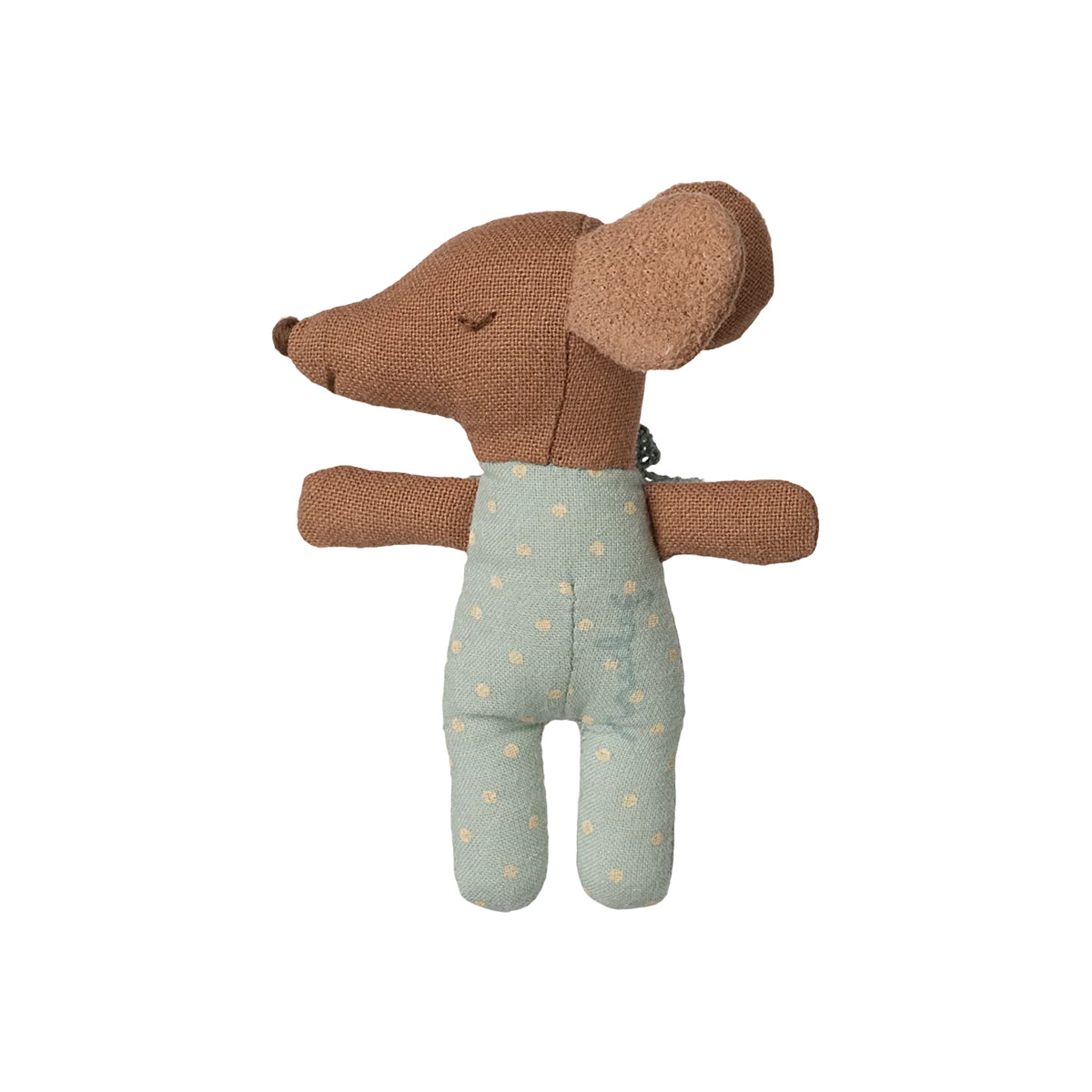 Maileg Sleepy/Wakey Baby Mouse In Matchbox - Blue