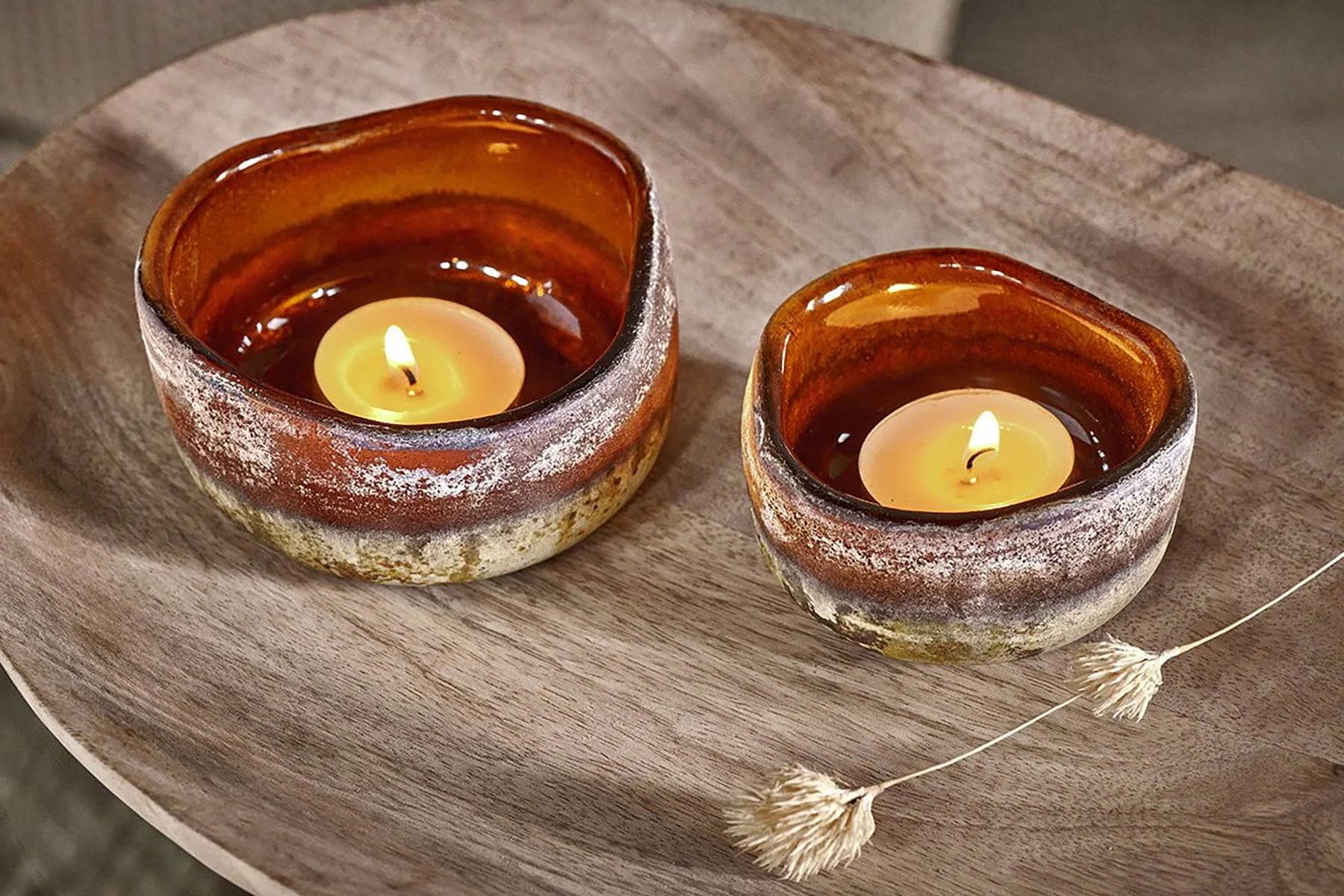 Nkuku Janka Tealight Holder, Set of 2