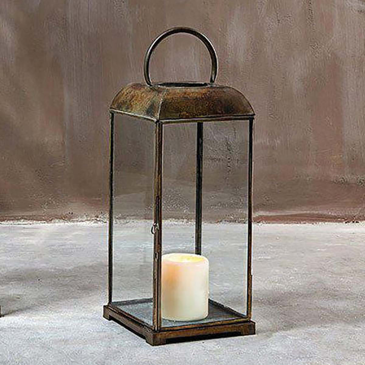 Nkuku Kaso Brass Lantern - Small