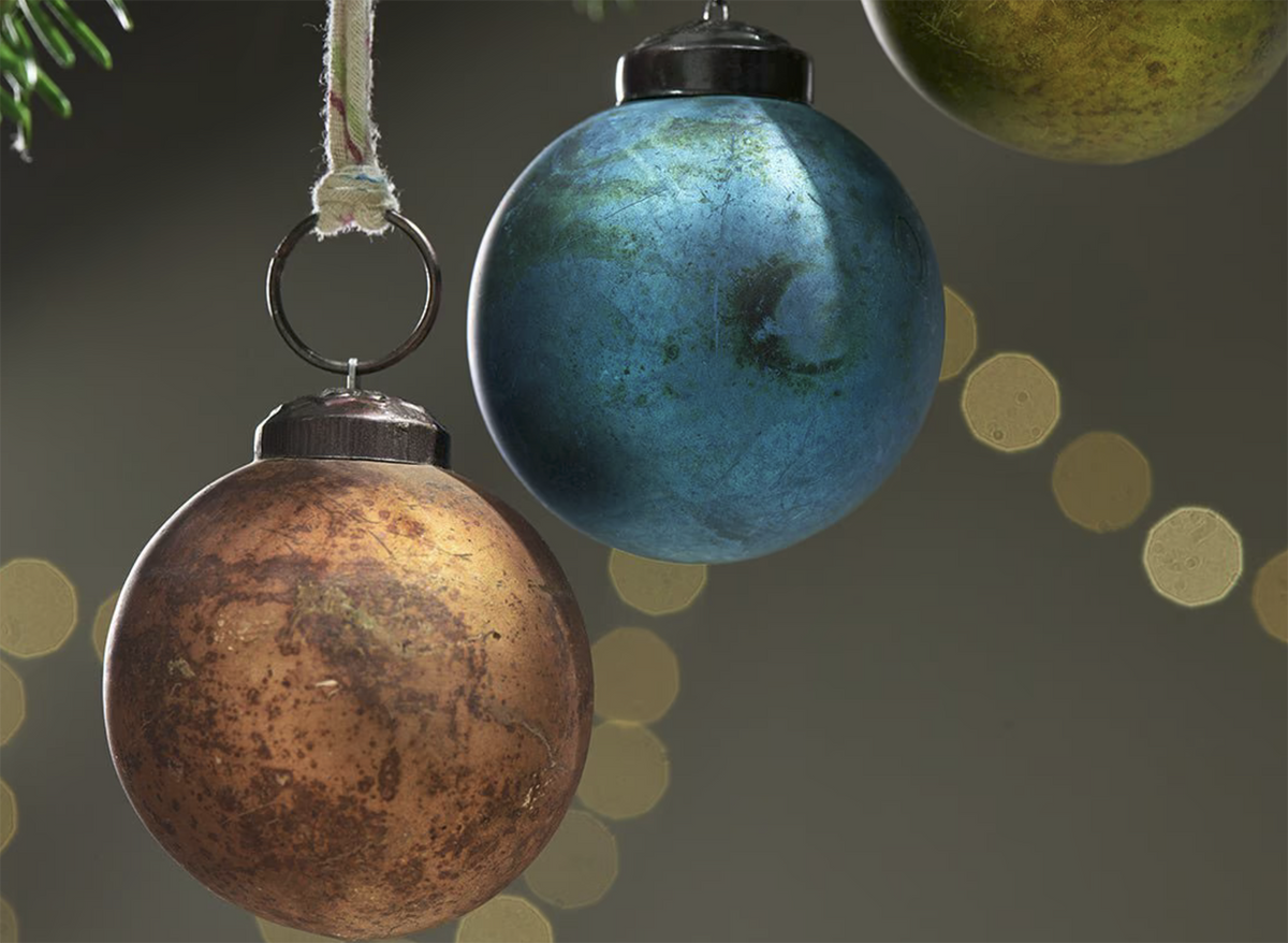 Nkuku Oko Baubles - Set of 4