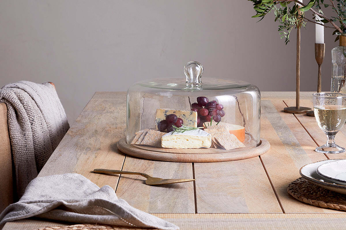 Nkuku Recycled Glass Cake Dome