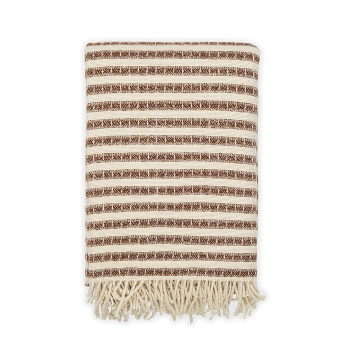 Nkuku Sanval Wool Throw - Rust