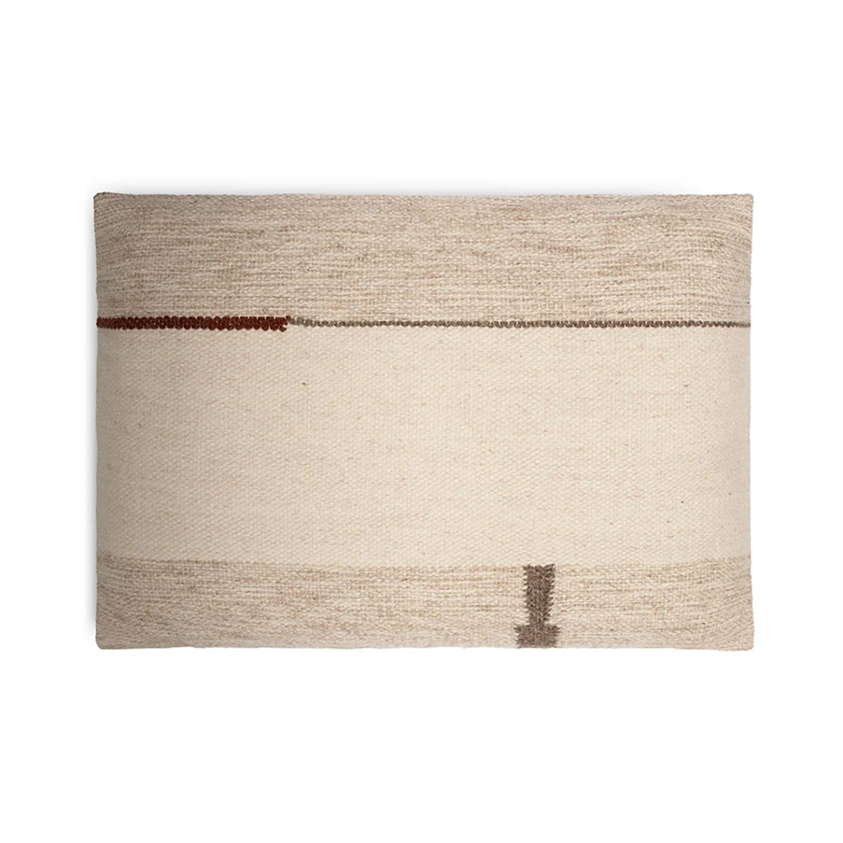 Nkuku Tamil Wool and Cotton Cushion Cover - Natural