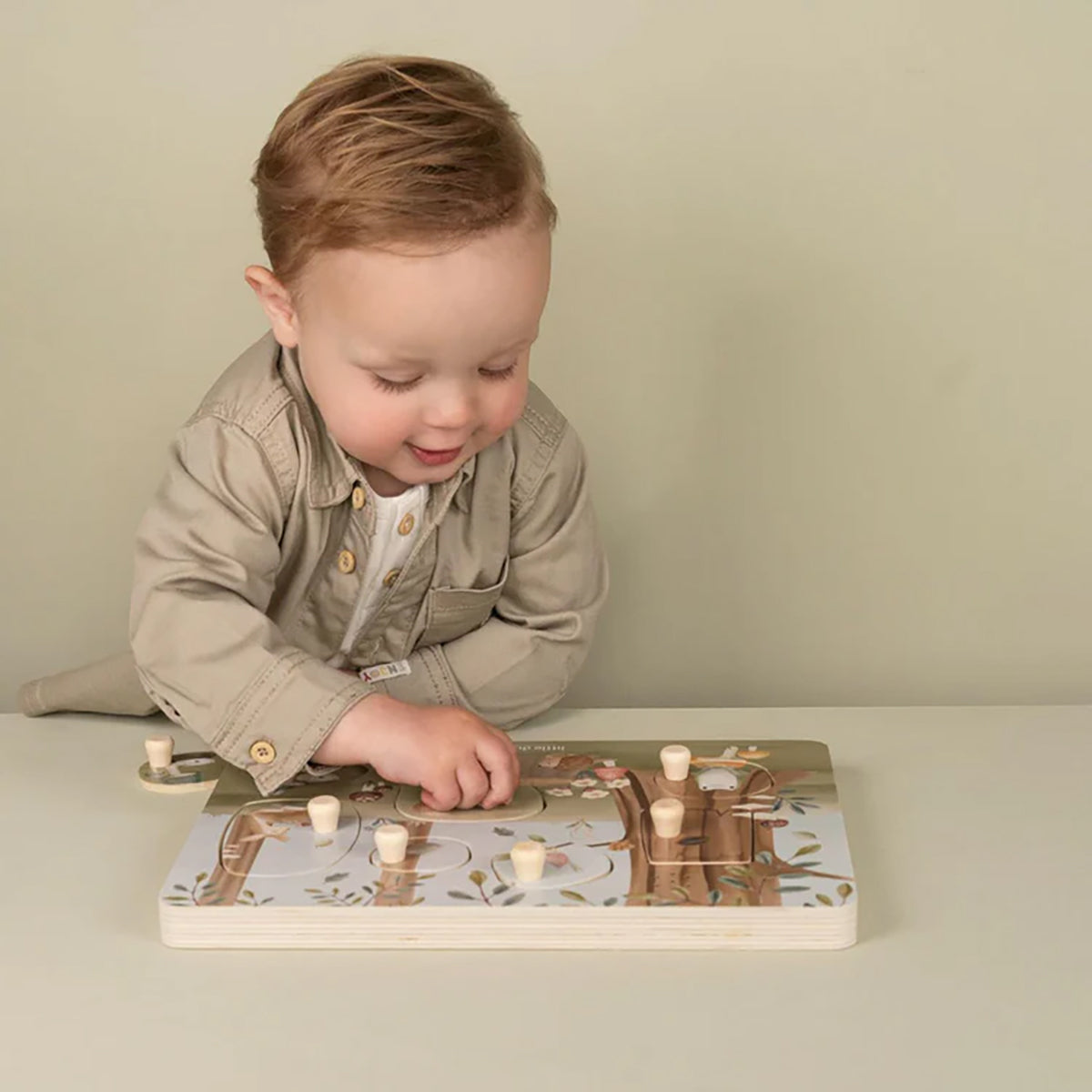 Little Dutch Wooden Sound Puzzle - Forest Friends.