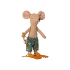 Maileg Beach Mouse, Big Brother in Cabin De Plage.