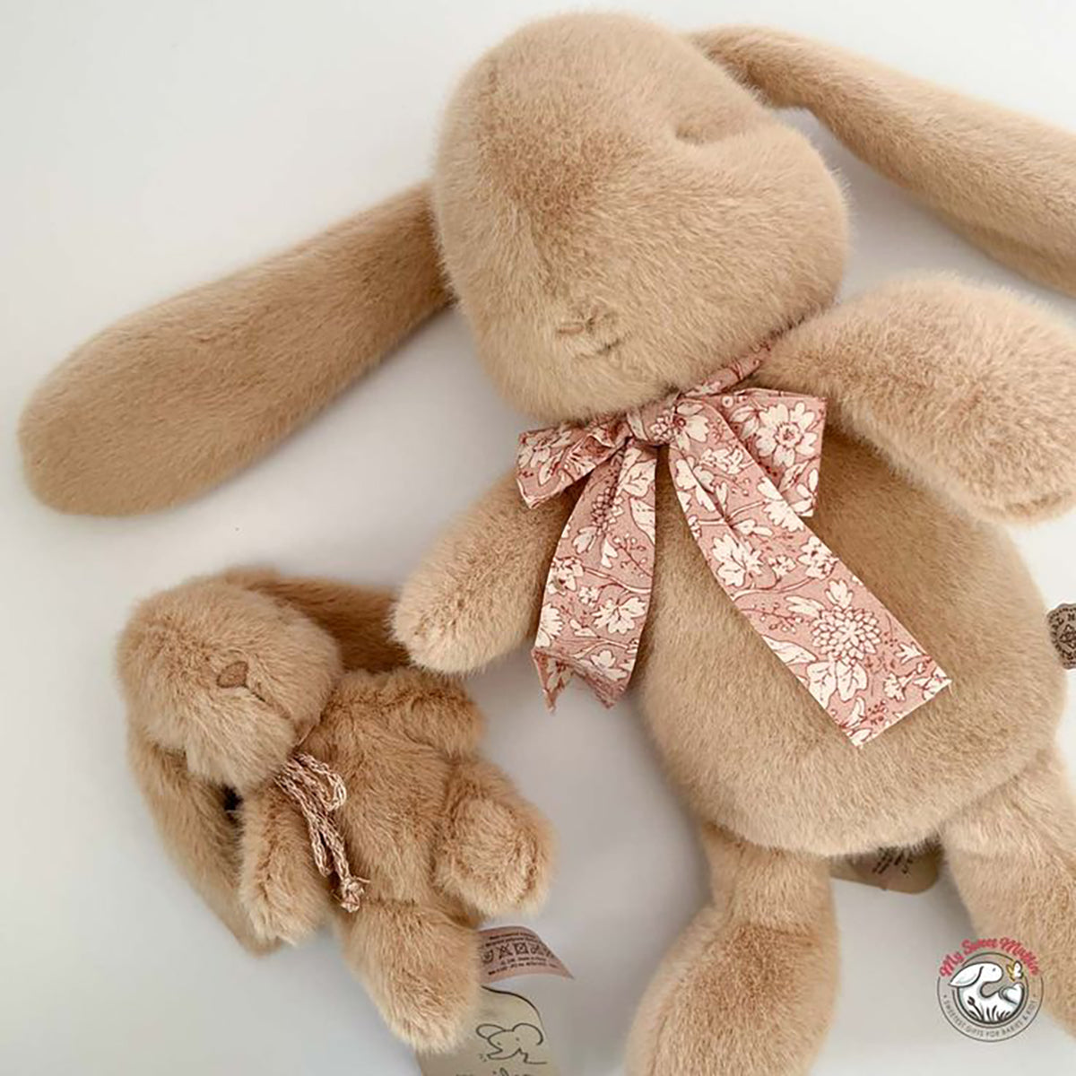 Maileg Bunny Plush, Mini - Cream Peach.