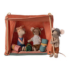 Maileg Happy Camper Tent, Mouse - Orange.
