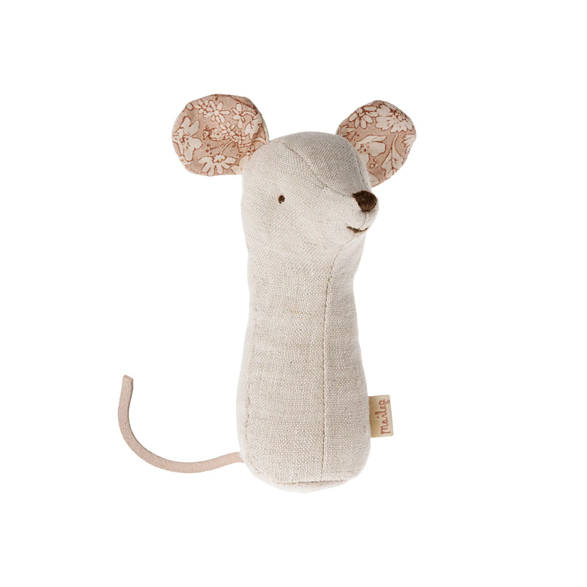 Maileg Lullaby Friends, Mouse Rattle - Nature.