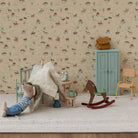 Maileg Rocking Horse, Mouse - Dark Brown.