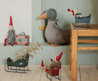 Maileg Sleigh, Mouse - Red.