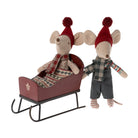 Maileg Sleigh, Mouse - Red.