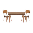 Maileg Table and Chair Set, Mouse - Dark Powder.