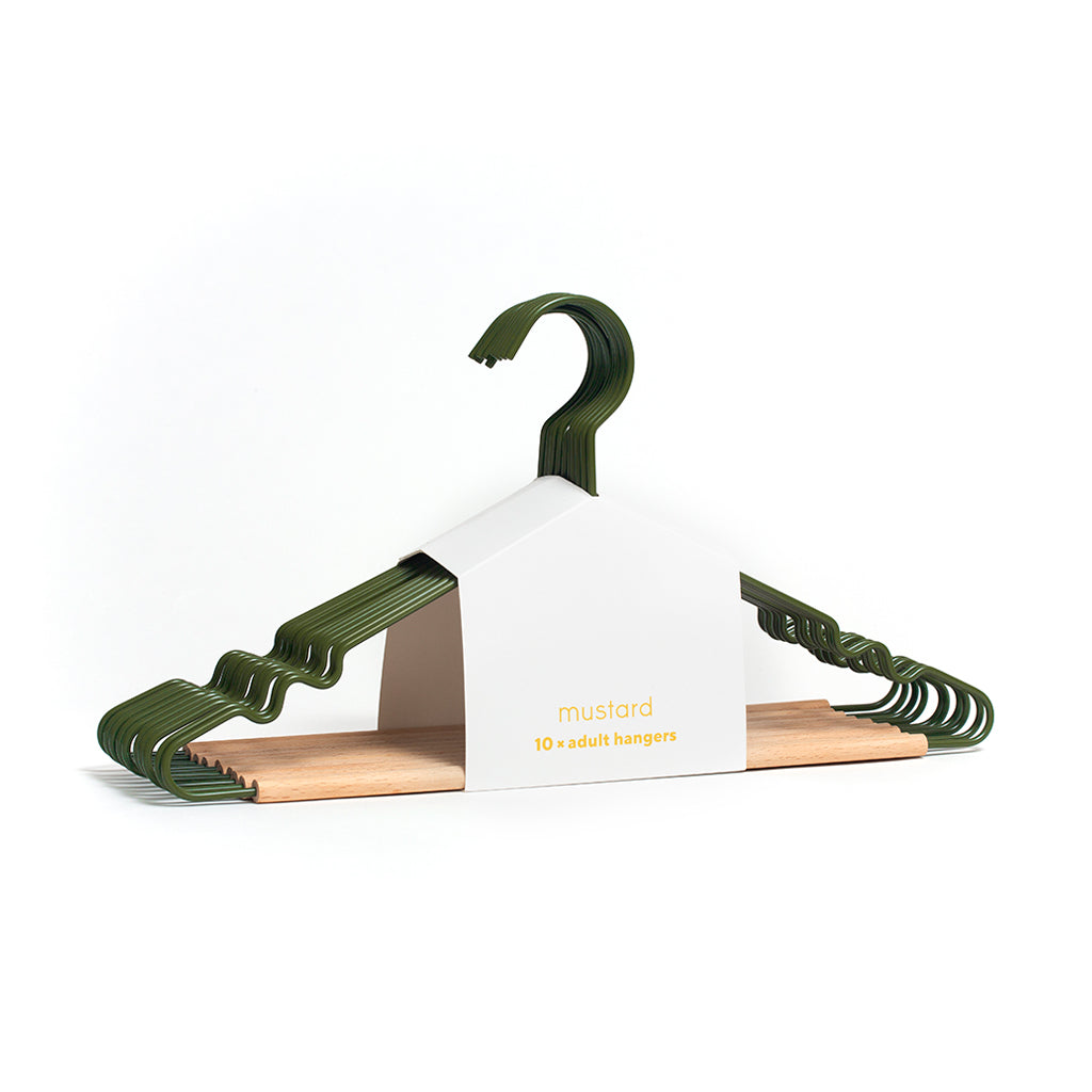 Mustard Made Adult Top Hangers - Olive.