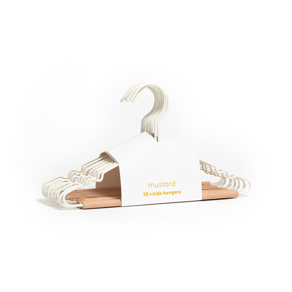 Mustard Made Kids Top Hangers - White.