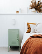 Mustard Made Shorty Locker - Sage - Left Hand Opening.