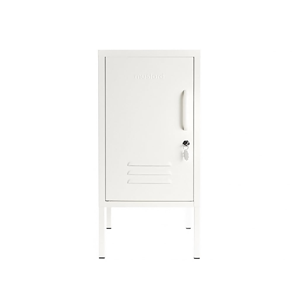 Mustard Made Shorty Locker - White - Left Hand Opening.