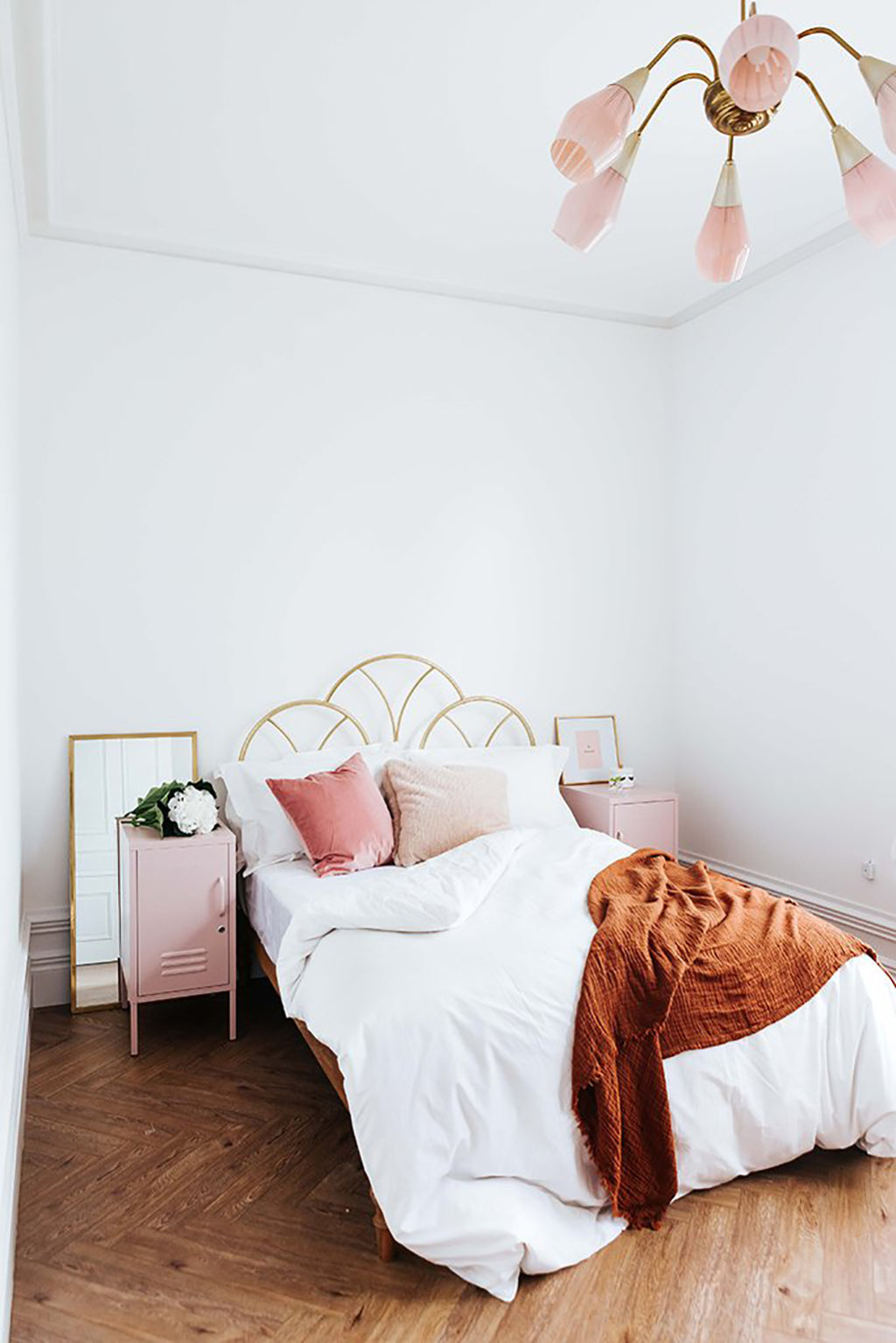 Mustard Made Shorty Locker - Blush - Left Hand Opening.