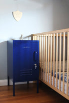 Mustard Made Shorty Locker - Navy - Left Hand Opening.