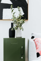 Mustard Made Shorty Locker - Olive - Left Hand Opening.