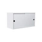 String Shelving - Sliding Door Cabinet.